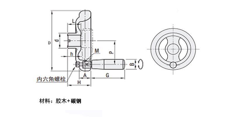 Quality for industry bakelite spoked handwheel with folding handle