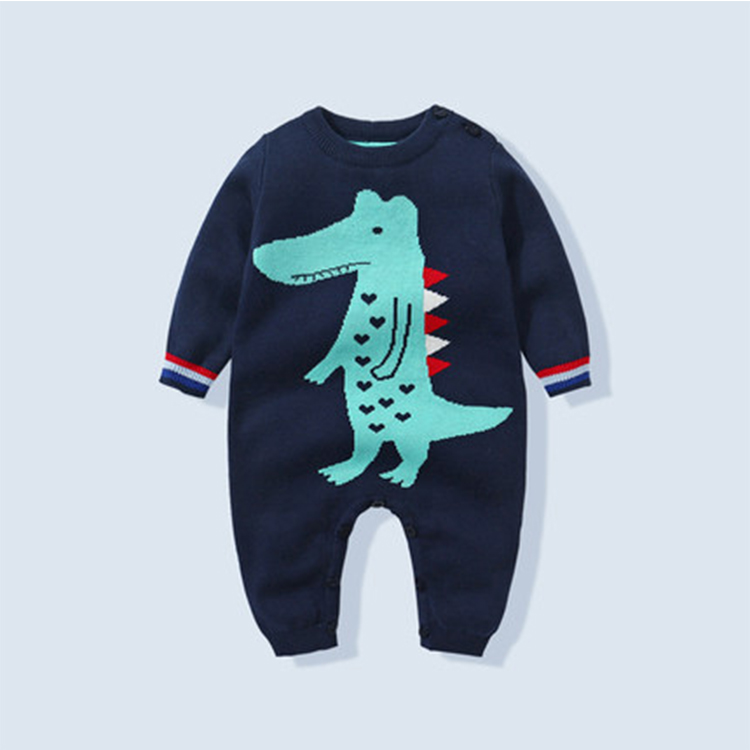 Wholesale 100 cotton baby clothes soft stylish baby winter romper set baby romper