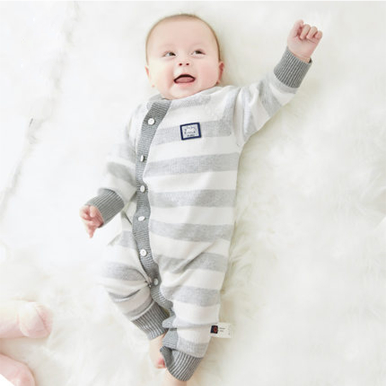 Winter Baby Clothing Infant Sweater Cotton Knitted Baby Jumpsuit Newborn Rompers