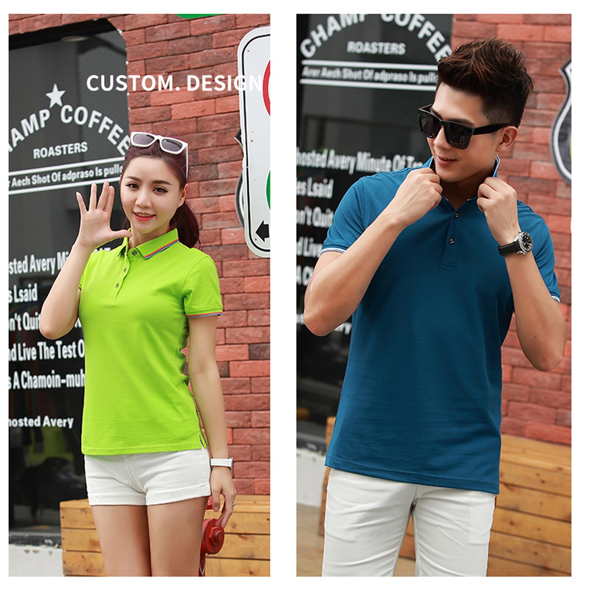 Wholesale Men Qetesh Customized Breathable cotton Polo Shirt