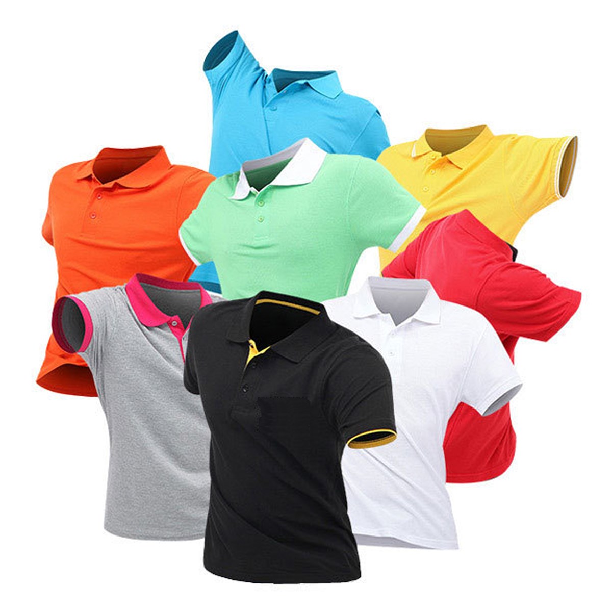 high quality 100 cotton custom printing embroidery men polo t shirt