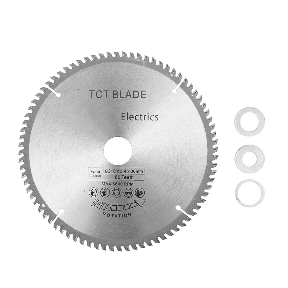210 30mm TCT Carbide Tipped Circular Saw Blade 80T HSS Cutting Disc Tooth