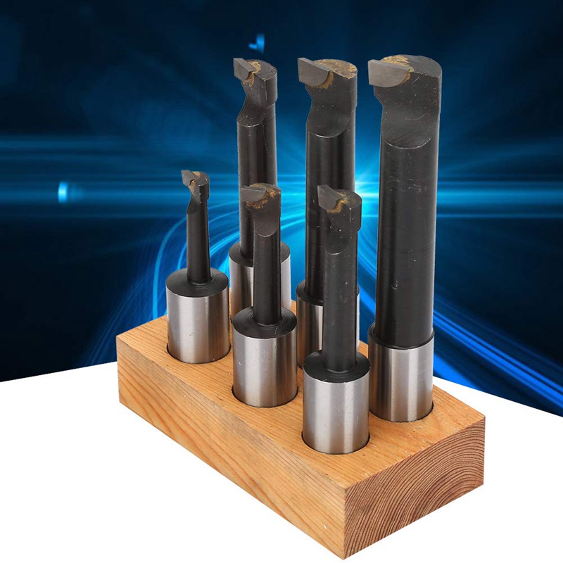 F125mm Shank6PCS Boring Bar Shank Lathe Tool Carbide Tipped Bars for Milling CNC and Boring Machine