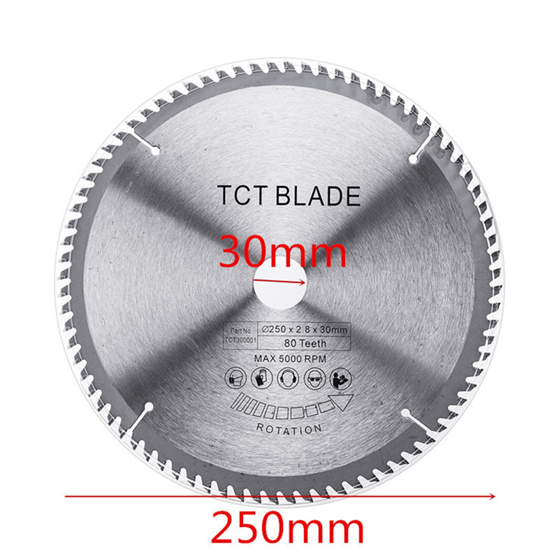 TCT Wood Saw Blade Universal Circular Saw Blade 250283080Teech Hard Alloy Carbide Brush Cutter