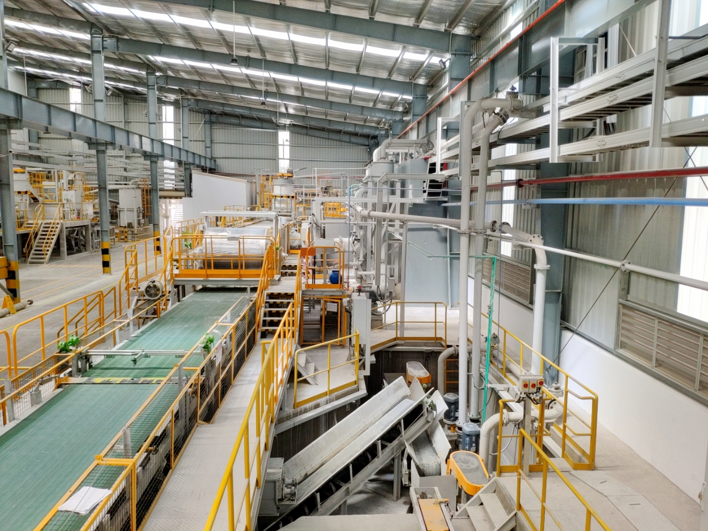 Fiber cement board production line