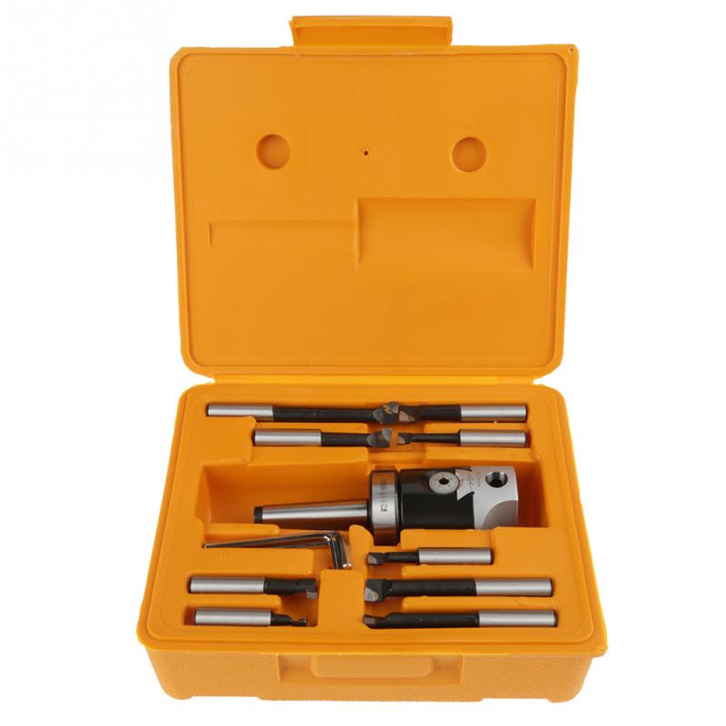 MT3F11 2 9pcs Morse MT3 Handle F1 Boring Head Tool Set Carbide Boring Bar With Shank Mill