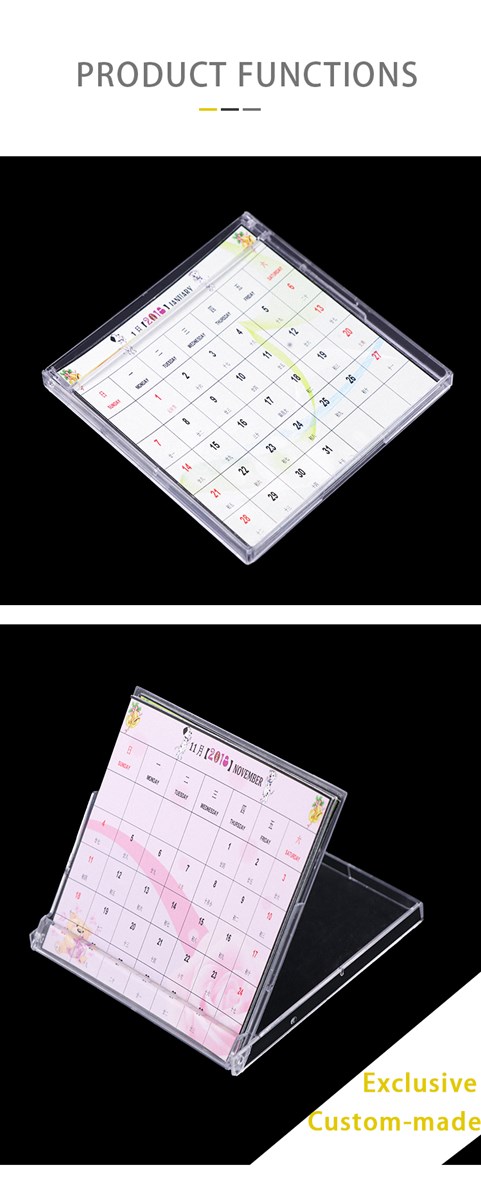 35inch Calendar display Box Clear Plastic Calendar Case CD Jewel Case