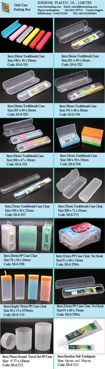 travel toothbrush toothpaste box toothbrush case plastic