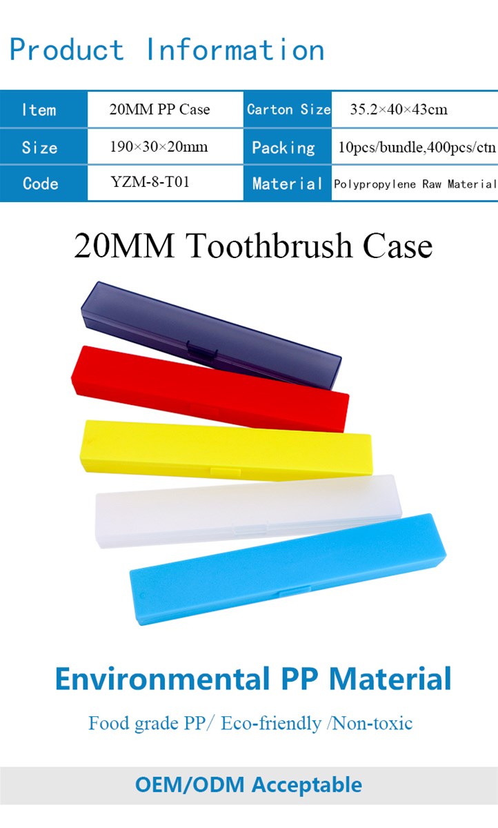 Plastic toothbrush case Toothpaste toothbrush Storage PP Box