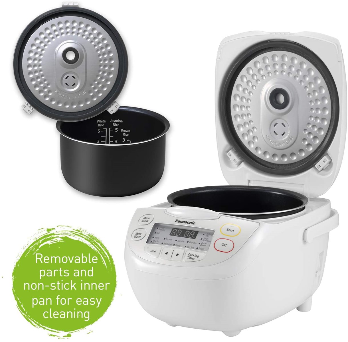 2020 design Intelligent electric rice cooker WHITE Amber made