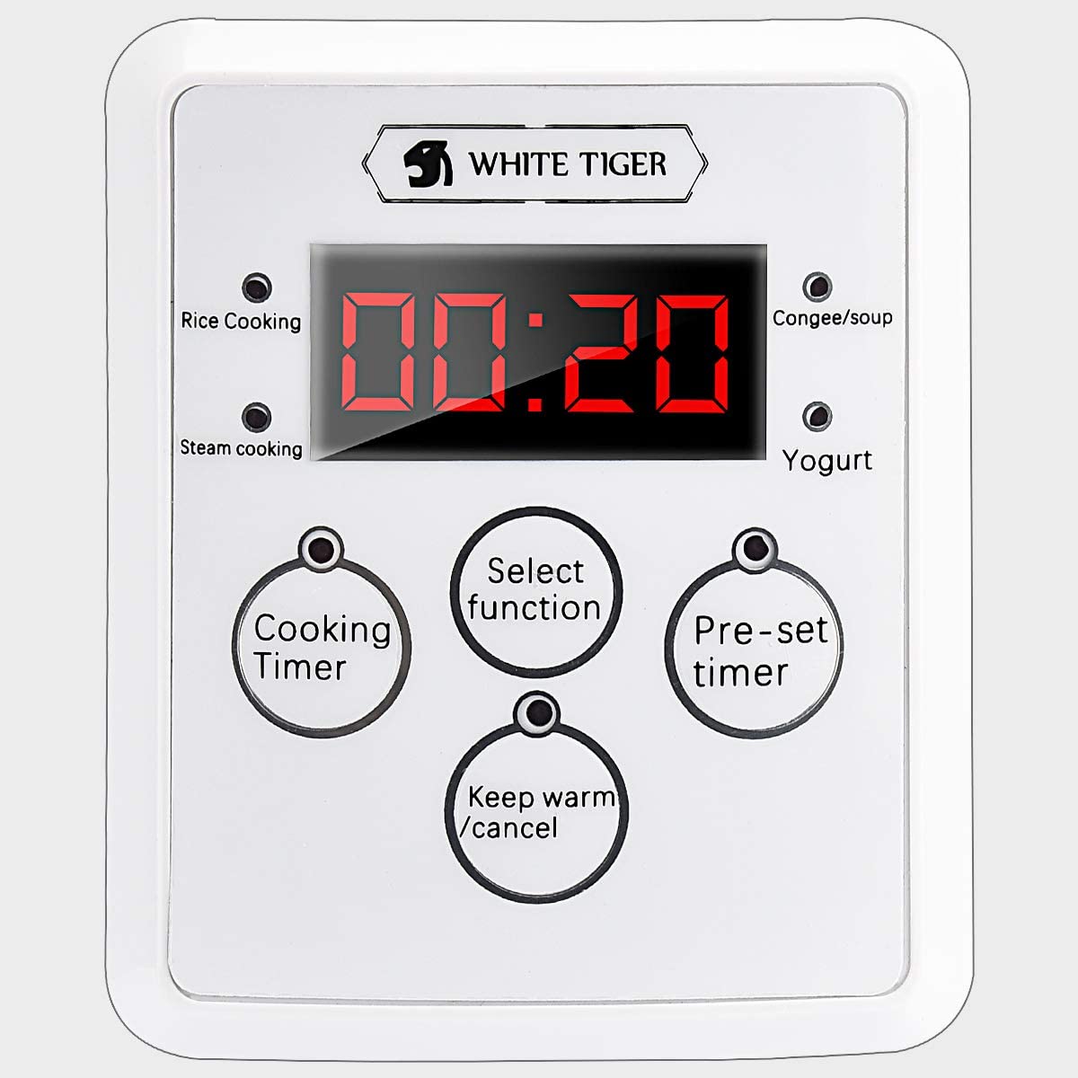 Amber made 2L portable mini rice cooker digital display intelligent timing suitable for 24 people Amber made 2L portable mini rice cooker digital display intelligent timing suitable for 24 people