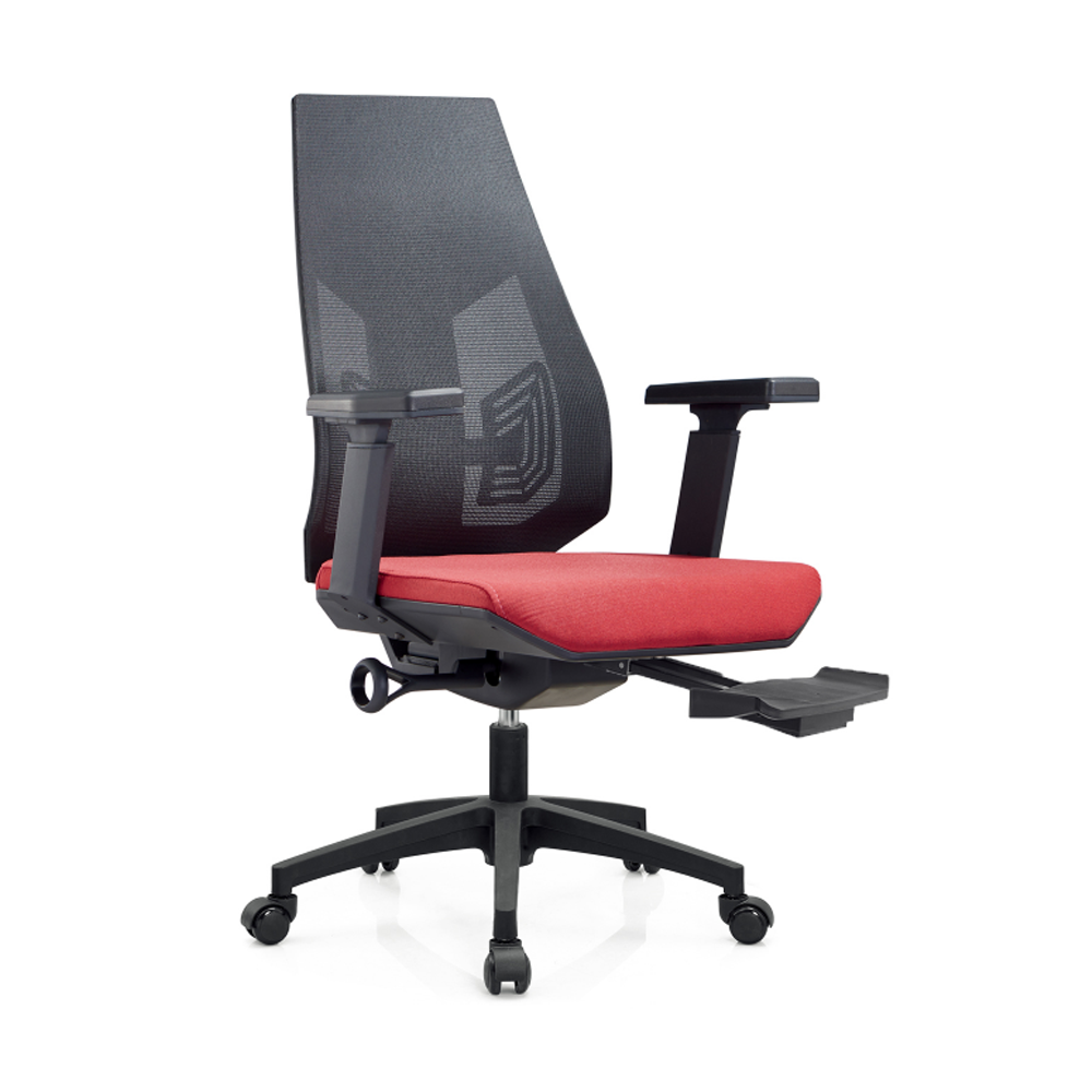 Luxury reclining executive office chair with footrest