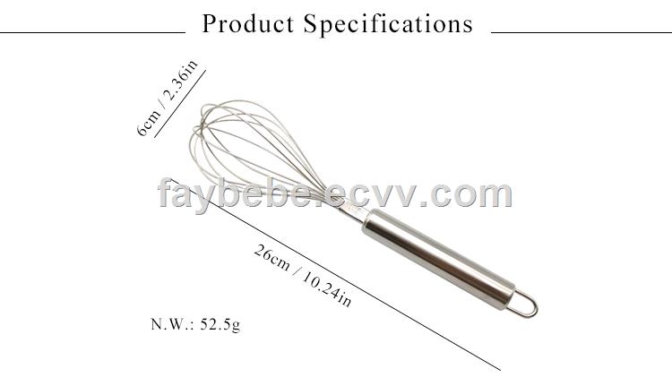 Factory Direct Sales 304 Stainless Steel Whisk