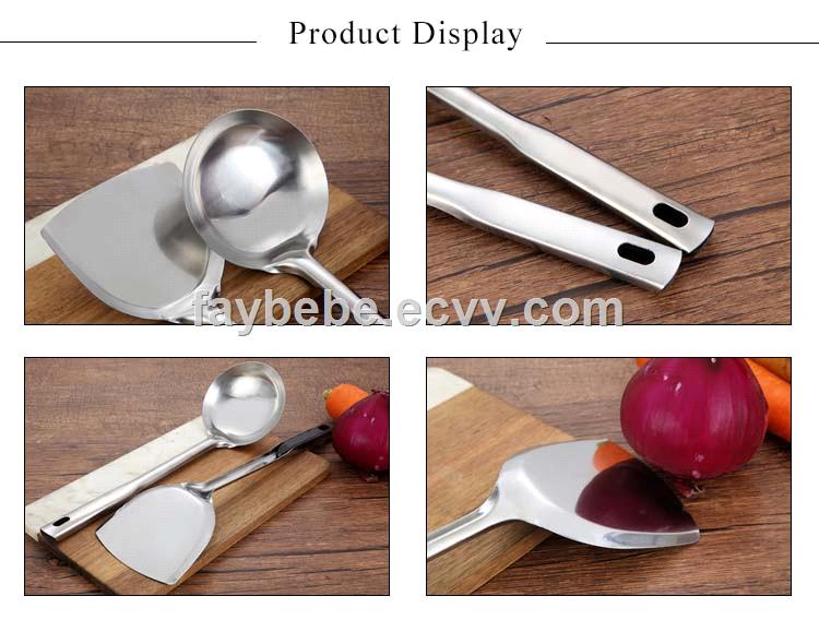 410 Stainless Steel Spatula and Ladle