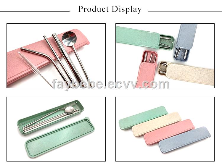 Stainless Steel Straw Set with Case