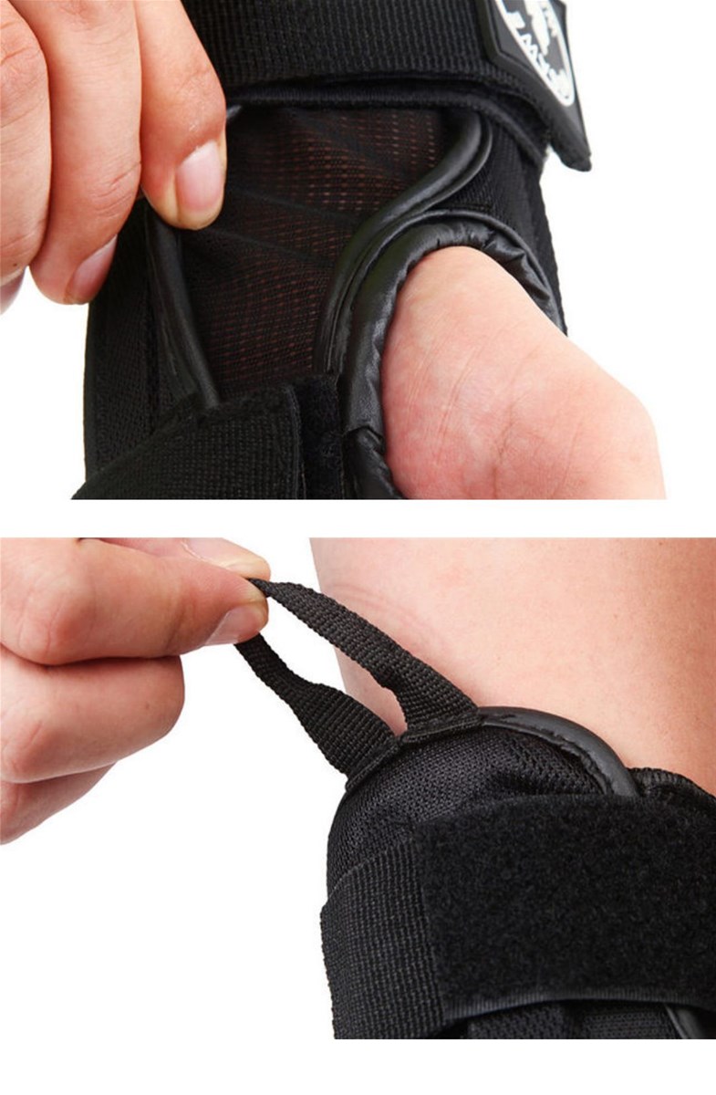 BGLAD 1 Pair Adjustable Guard Wrist and Palm Protection Support Brace Pads EVA Skating Hand Protection Shockproof Wrist