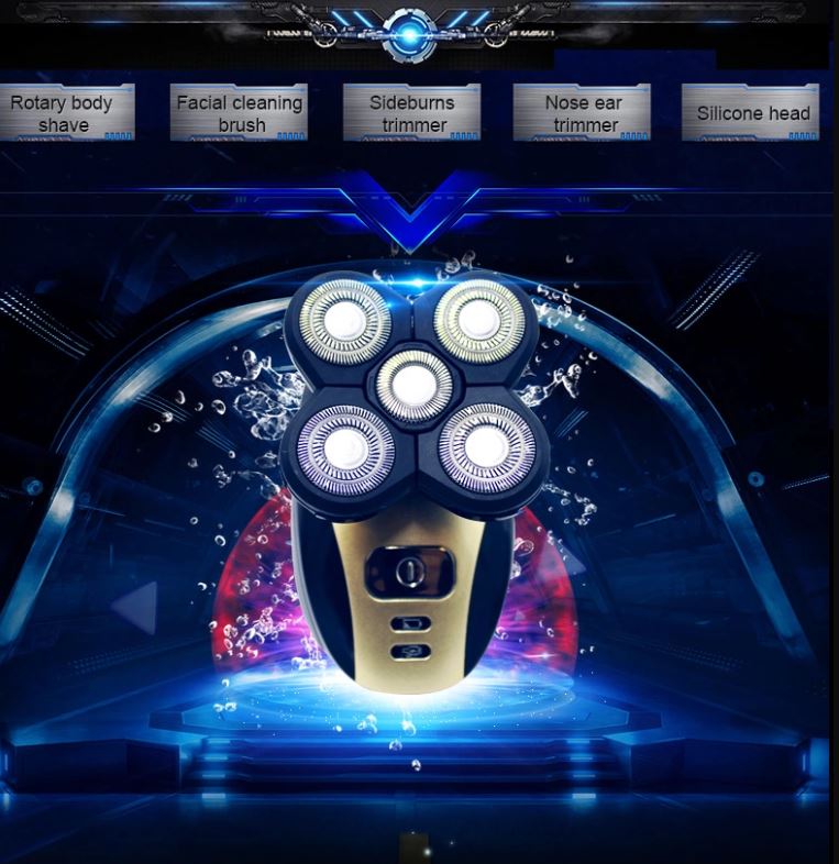 4d hair braun head skull electric shaver 3 5 in 1 for man