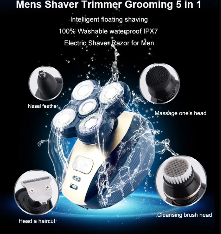 4d hair braun head skull electric shaver 3 5 in 1 for man