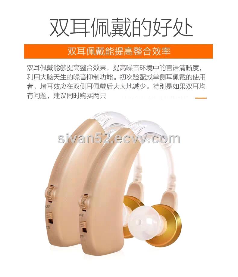 Wireless invisible hearing aid for the elderly