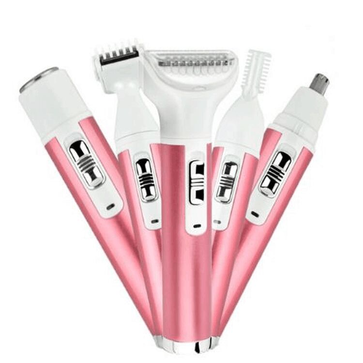 5 in 1 Waterproof Electric Shaver for Pubic Hair Women Bikini Underarm Body Lady Epilator Female Shaving Scraping Epilat