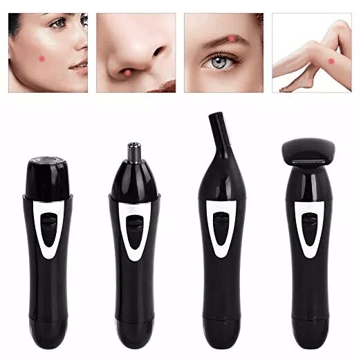 Very eternity Women Electric Hair Trimmer 4 in 1 Lady Facial Shaver for EyebrowHair Removal