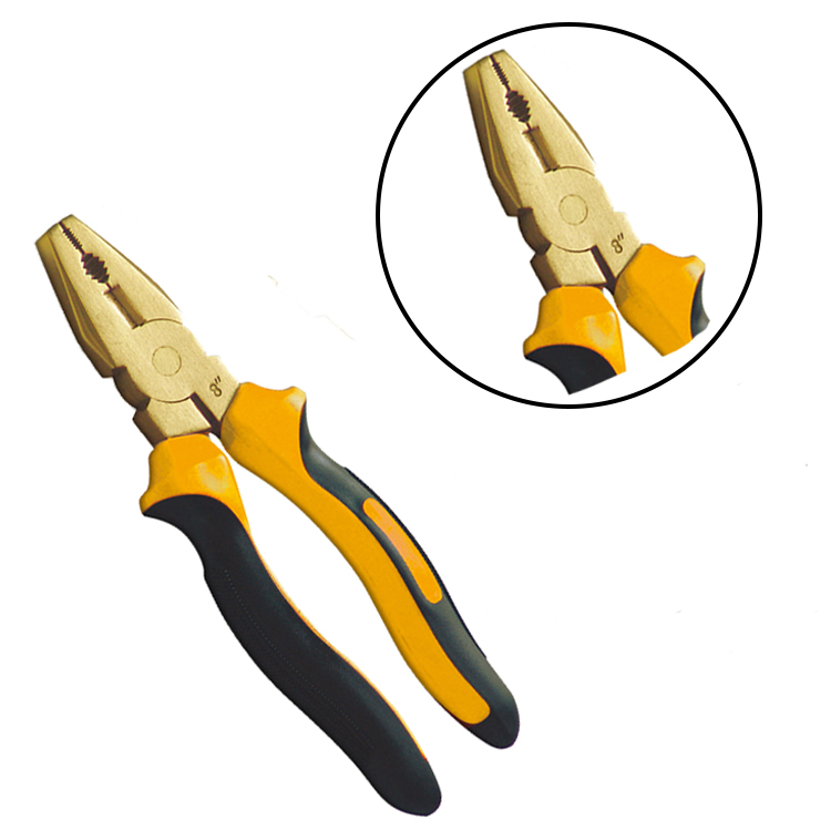 Non sparking non magnetic beryllium copper cutting pliers