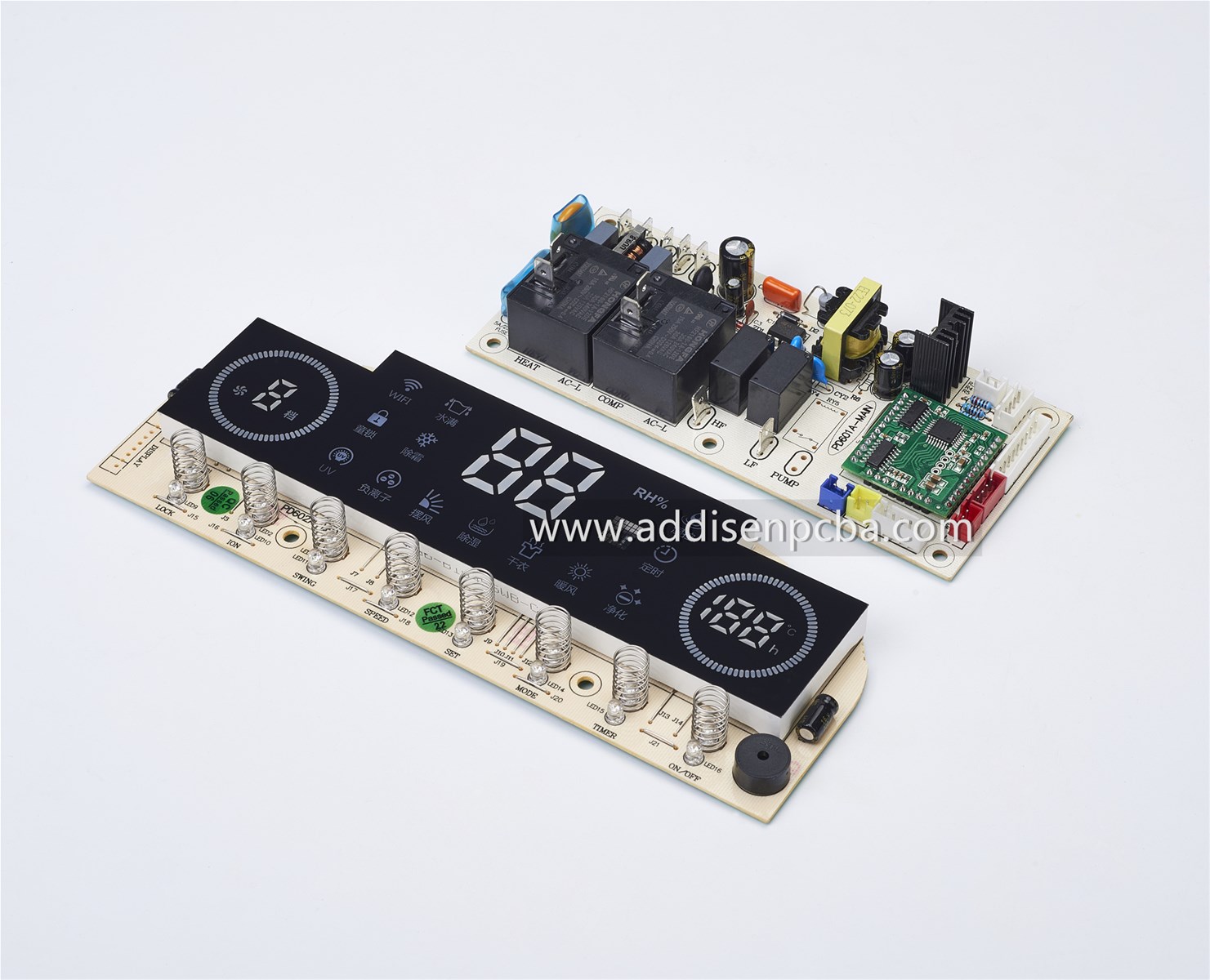 Circuit board controller for home air dehumidifier