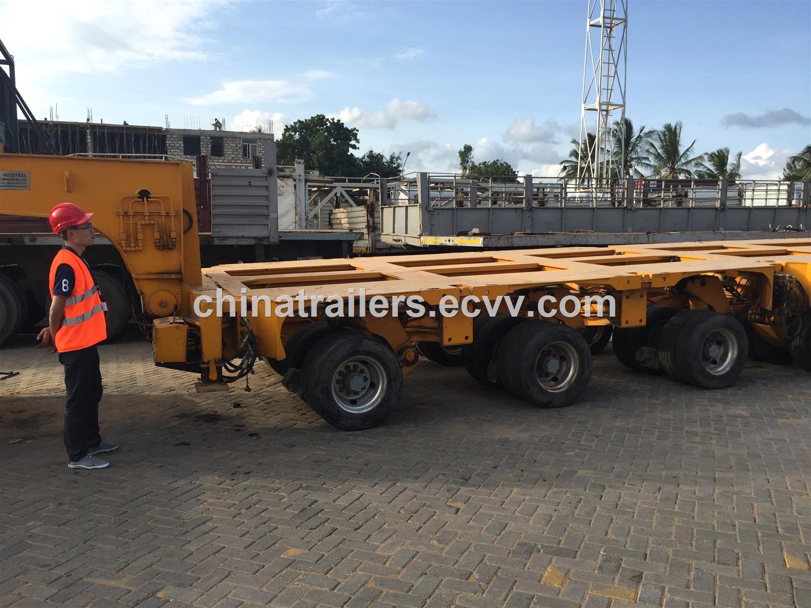 Goldhofer Hydraulic Multi Axles Modular Vehicle Truck Trailer Low Loader Flatbed Trailer SPMT