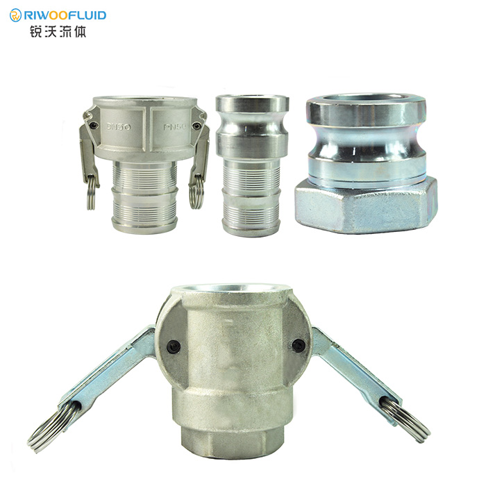 Riwoofluid Aluminum Stainless Steel Brass Female Male Camlock Hose Couplings Quick Coupling Pipe Fitting Coupler