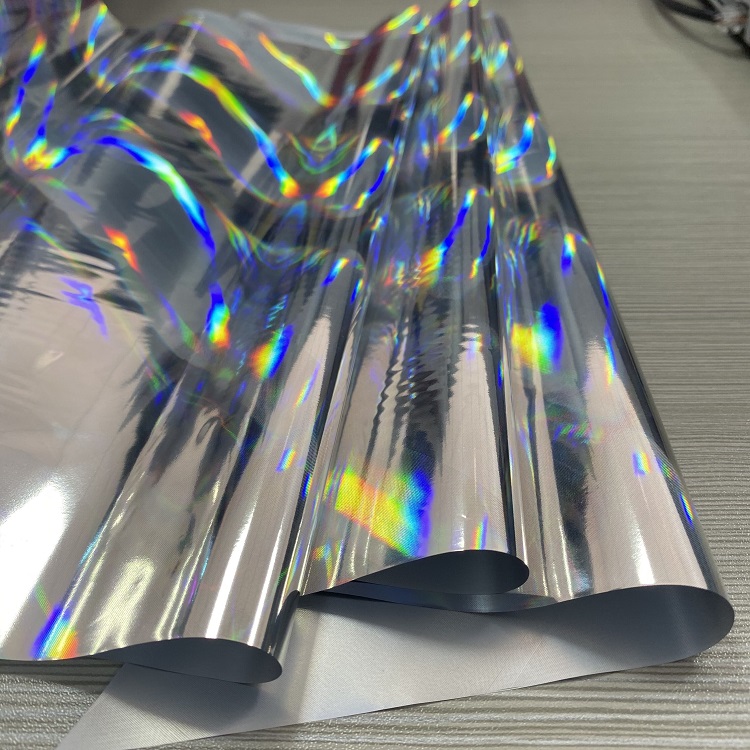 BOPP plastic wrap film metallized holographic hot laminating film