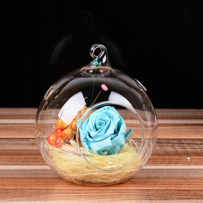 Hanging Glass Terrarium Vase Home Decoration Creative Candle Holder Wedding Decorative Props