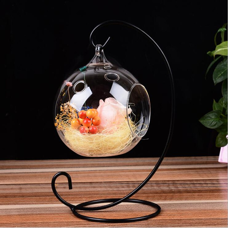 Hanging Glass Terrarium Vase Home Decoration Creative Candle Holder Wedding Decorative Props