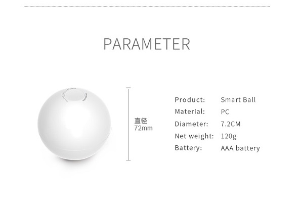 Homerun Smart Interactive Automatic Pet Rolling Ball Products with LED
