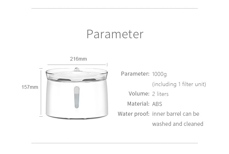 Homerun Custom Automatic LED Bubbling Pet Drinking Eco Cat Water Fountain and Dispenser CE FCC