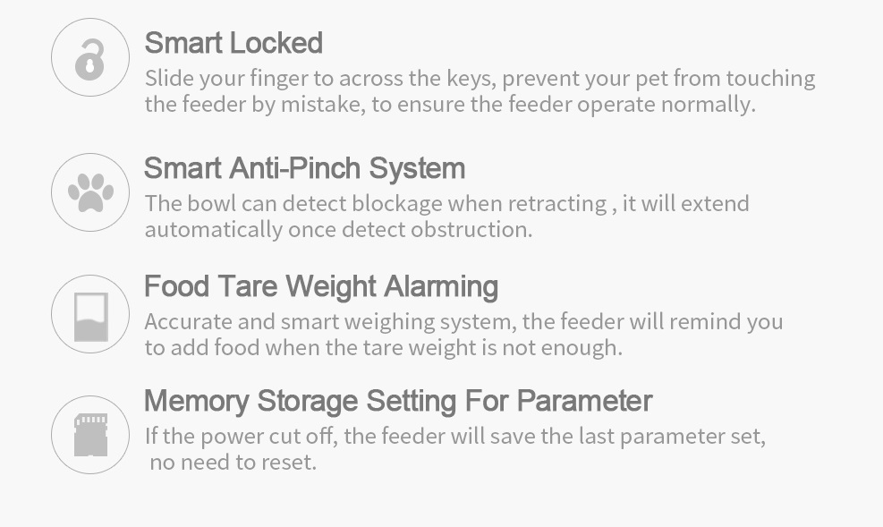Homerun Smart Automatic Pet Feeder With Bluetooth WiFi APP Remote Control CE FCC for Dogs Cats