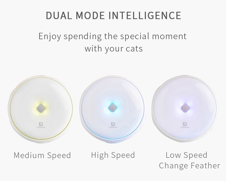 Automatic Electric Smart Interactive Cat Toy Teaser with Random Poping Up Feather LED CE FCC