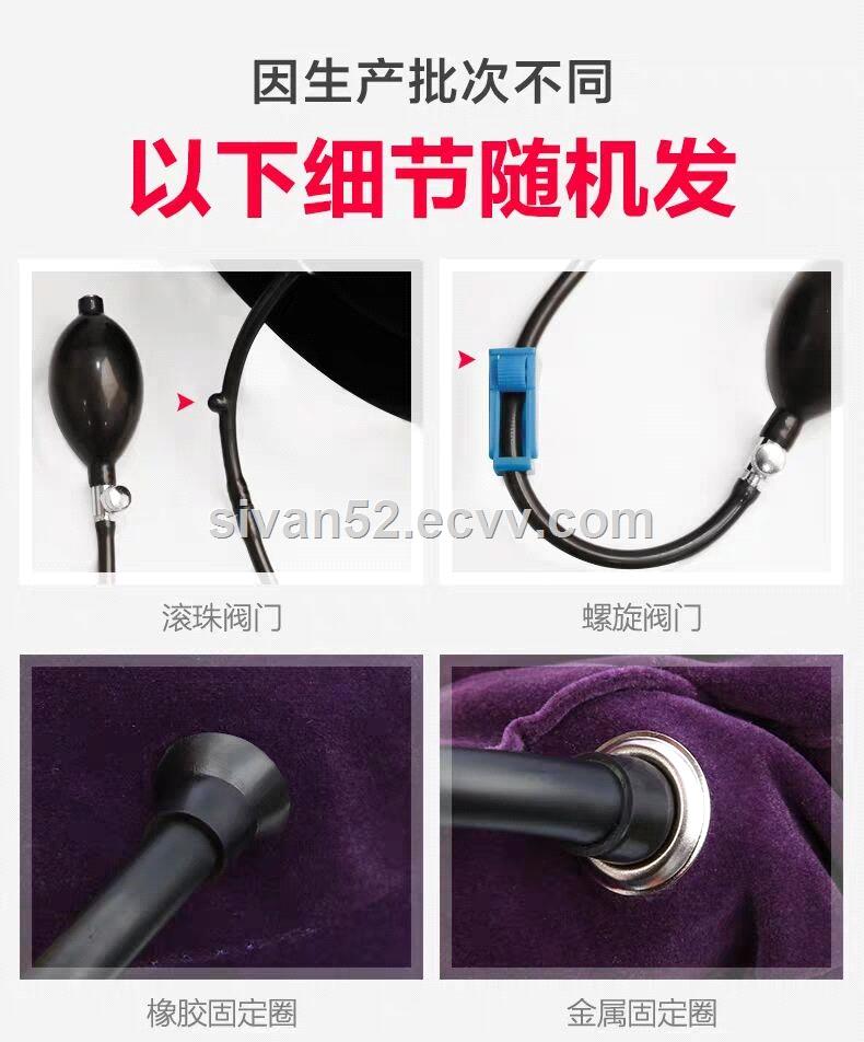 Inflatable cervical traction device