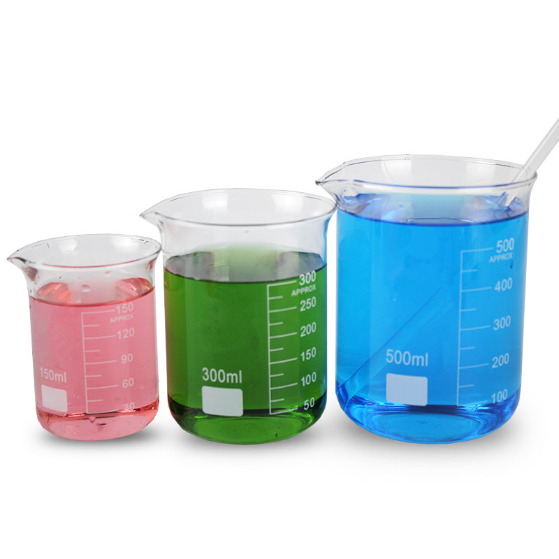 1101 Series Low Form Glass Beaker With Graduation & Spout (low Form 