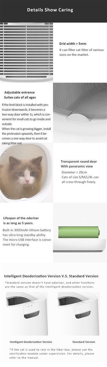 Wholesale Cat Toilet Sifting Litter Box for Cat XL Top Entry No Tracking Litter With Odor Control Long Handle Shovel Wholesale Cat Toilet Sifting Litter Box for Cat XL Top Entry No Tracking Litter With Odor Control Long Handle Shovel