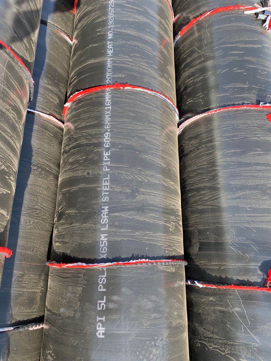 3PE API 5L PLS1PSL2 LSAW X65 STEEL PIPE