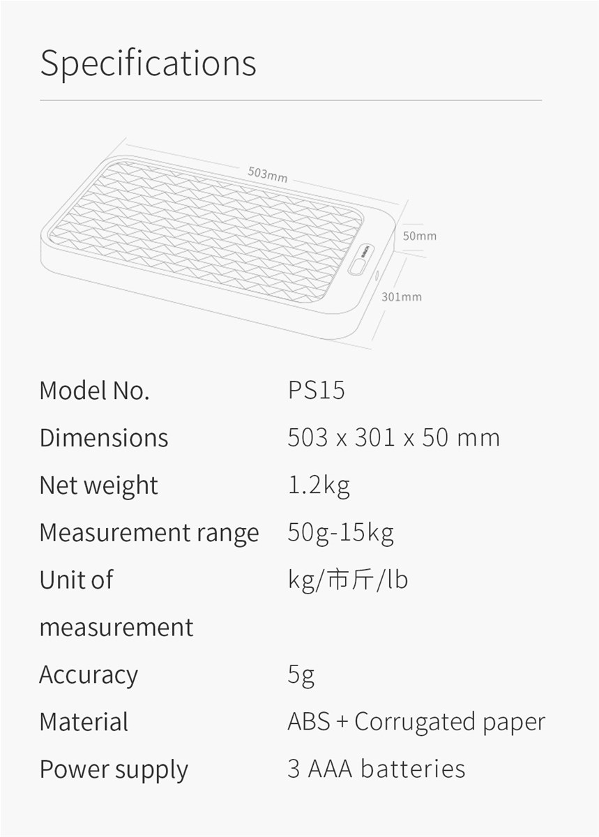 Portable Highprecision Electronic Pet Weighing Scale for Cat 15kg with Replaceable Scratching Pad