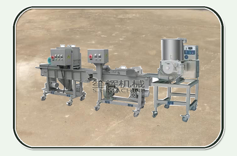 Electric hamburger meat patty forming machine processing equipment