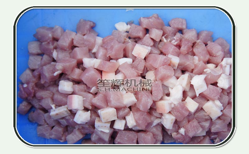 Large frozen meat dicing machine cutting machine
