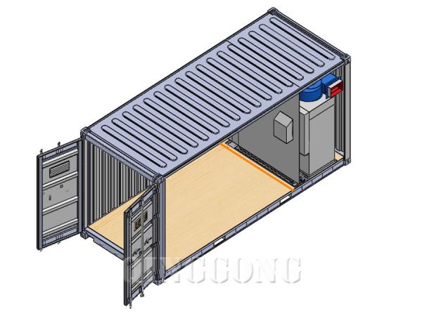 TRANSPORTABLE CONTAINER BLAST ROOM