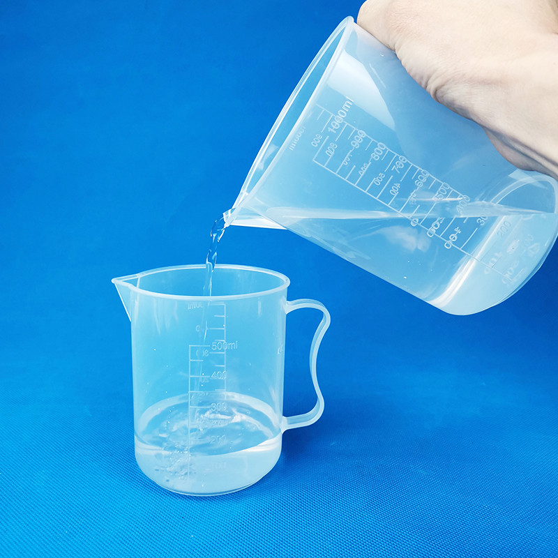 Plastic Beaker with Handle Laboratory Beaker with Graduation and Spout Plastic Laboratoryware