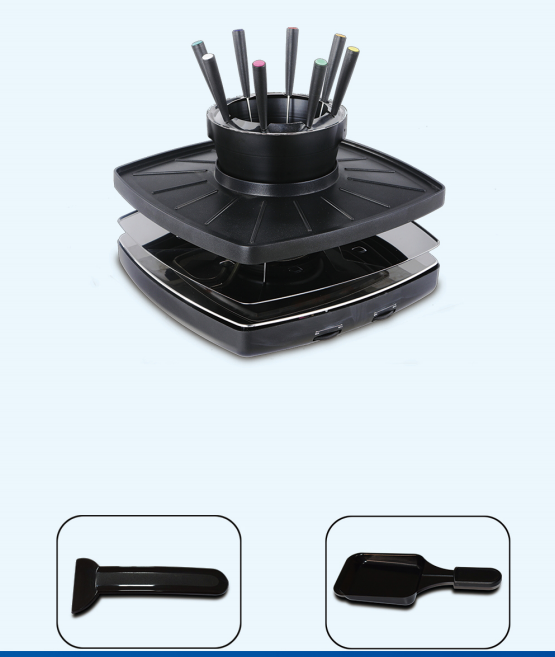 BBQ grills with fondue sets electric Raclette grills with hot pot