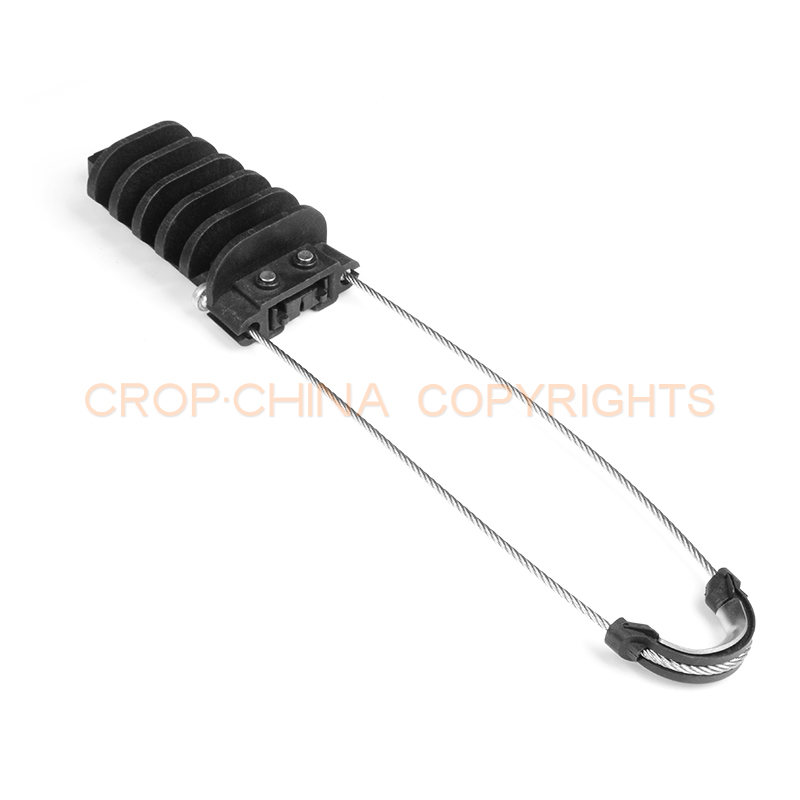 Fiber cable accessories High Strength tension plastic dead end anchor clamp for ADSS