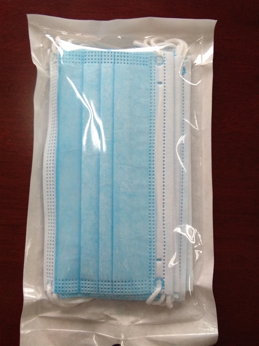 3Ply Disposable Medical Mask PP Non Woven with Elastic Ear Loop