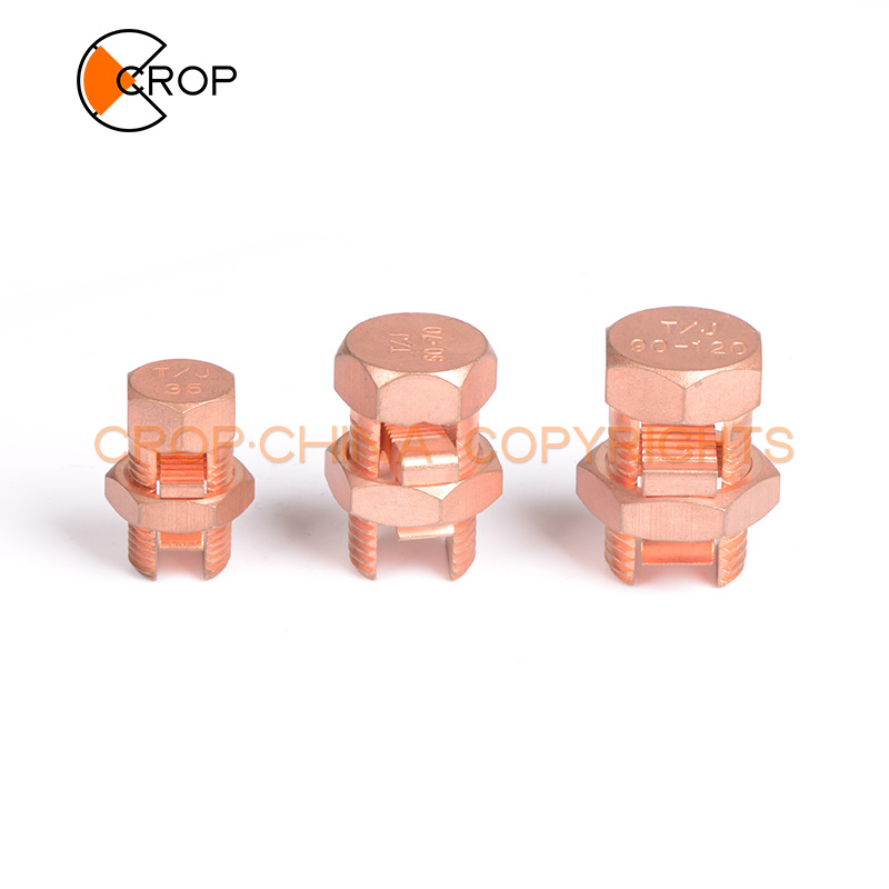 TJ brassCopper split bolt clamp wire connector