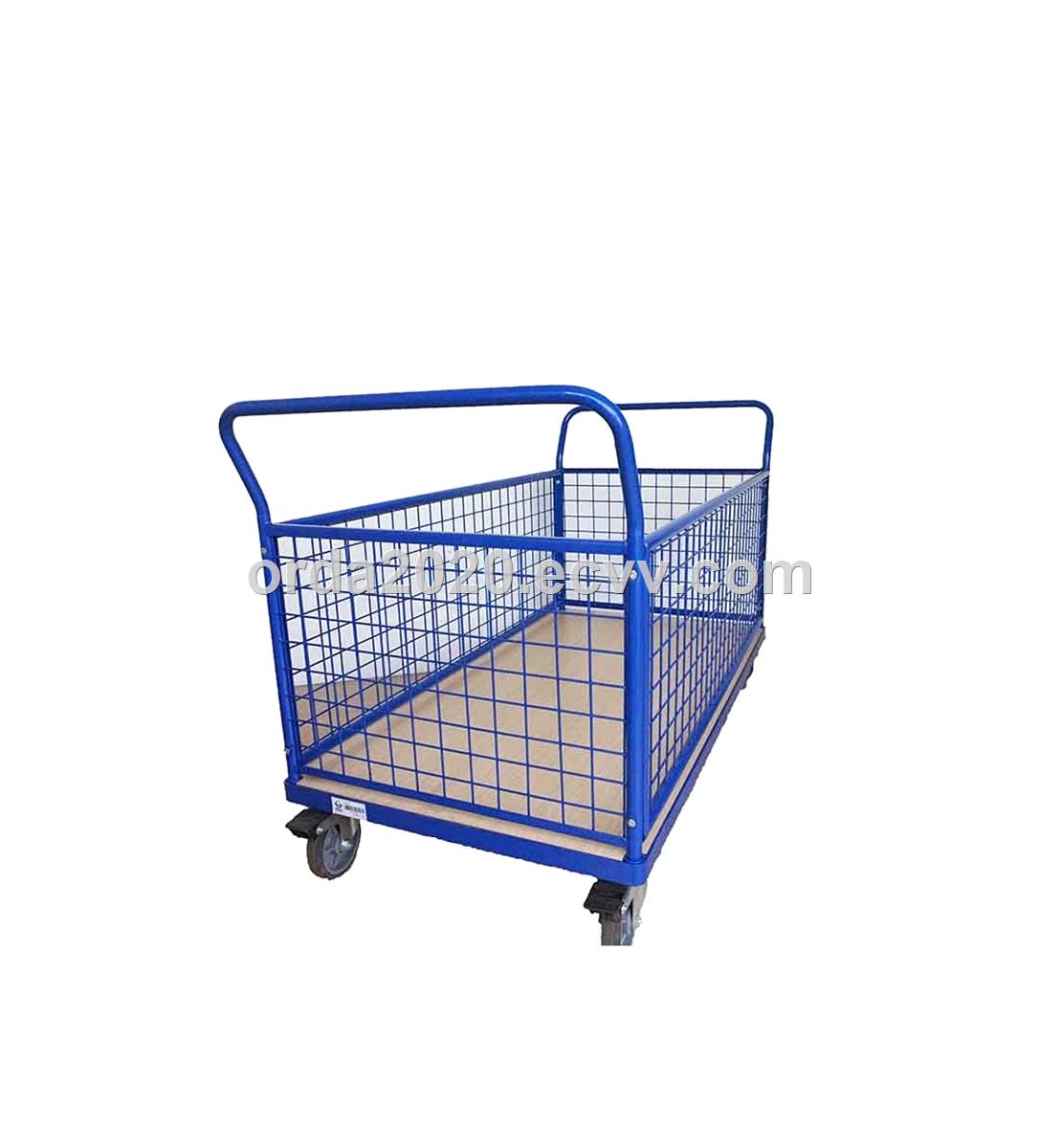 1102 Lbs L62X W30 Side Panel Deck Platform Truck 6 Rubber Wheel